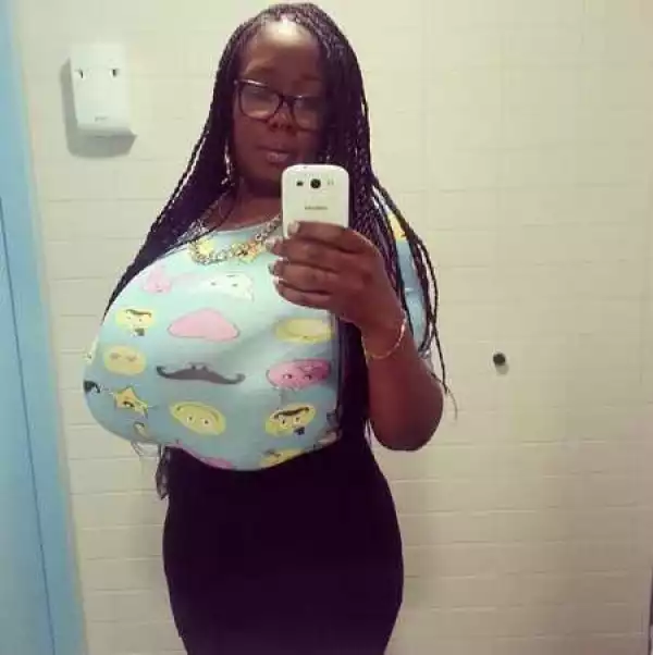 Wow! Woman with the ‘Biggest Boobs’ on Social Media Finally Exposed…See Breathtaking Photos